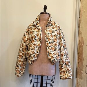 Floral Bomber Jacket